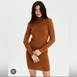 NWT American Eagle Ribbed Mock Neck Sweater Dress Size Small